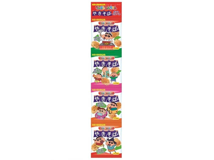 (4Packs) Hayakawa Crayon Shin-chan Yakisoba Potato Rice Cracker 28g蠟筆小新炒麵馬鈴薯仙貝