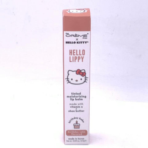 The Creme Shop Hello Kitty Hello Lippy Tinted Moisturizing Lip Balm Birthday Cake Flavored 2.7g