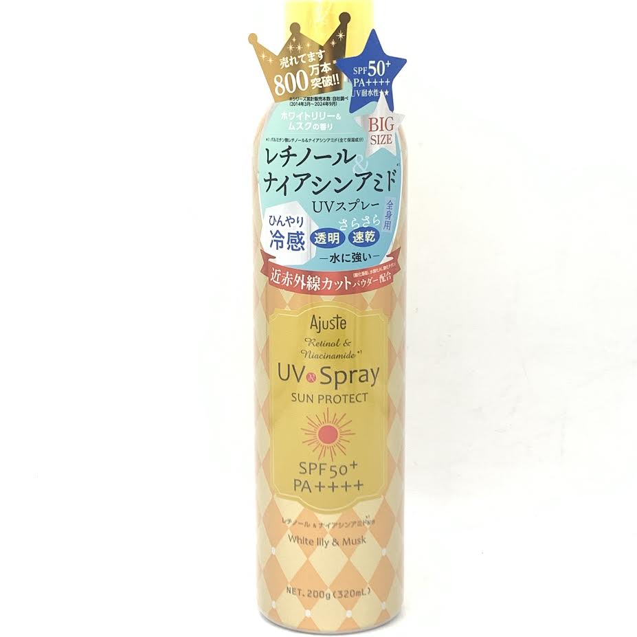 Ajuste Transparent Quick Dry Cool Sunscreen White Lily / Musk SPF50 200g