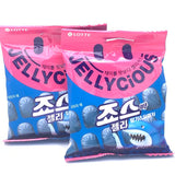 Lotte Korea Jellycious Gummy Fruit Jelly - Jaws Bar Gummy 70gx2bags