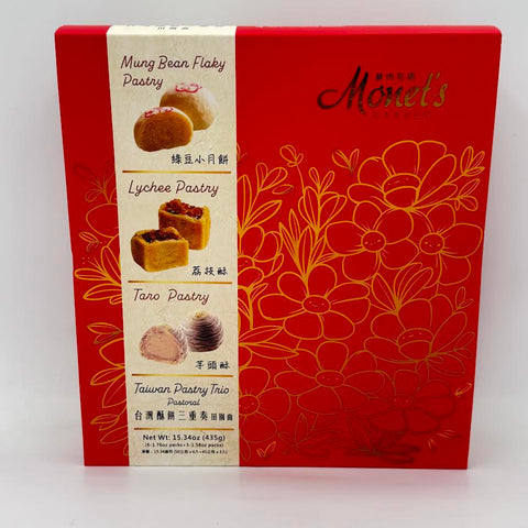Emperor Love Monet's Garden Taiwan Pastry 435g/(9pcs)【御奉】台灣酥餅三重奏9入禮盒