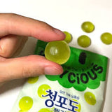 Lotte Korea Jellycious Gummy Fruit Jelly - Green Grape Flavor 72gx2bags