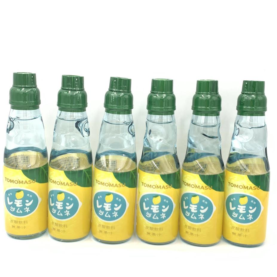 Carbonated Beverage Ramune - Lemon Flavor 200mlx6bottle