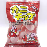 Wakabato Kani Chip Snack 1.76oz/(50g)鳩制菓海產紅蟹蝦片