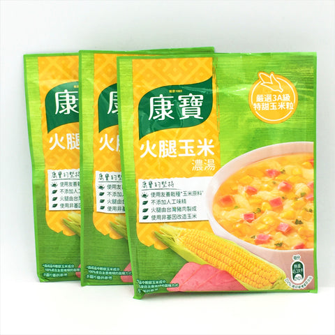 康寶濃湯系列-Kang Bao-Knorr Golden Corn with Ham Soup X3 -Powder Mix From Taiwan