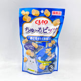 Inaba Ciao Mini Soft Rolls Pet Snack -Tuna & Scallop Flavor 12gx3bags鬆軟卷心塊寵物零食金槍魚扇貝味