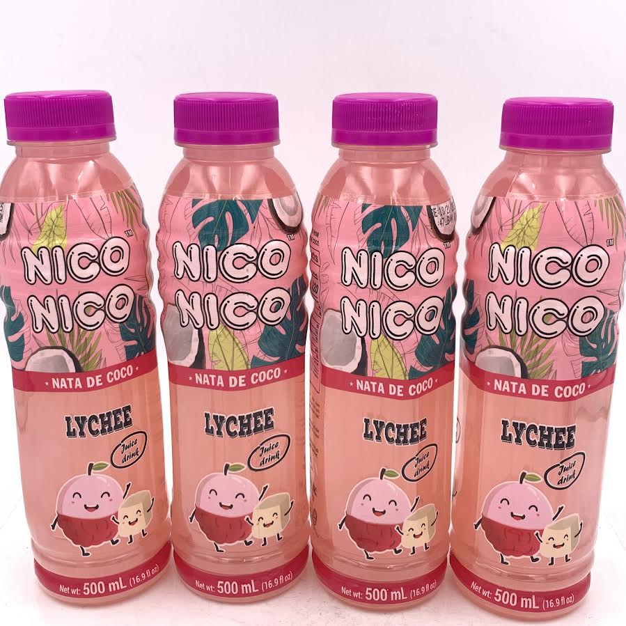 Niconico Natade CoCo - Lychee Juicy Drink 500mlx4bottle