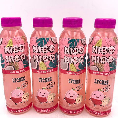 Niconico Natade CoCo - Lychee Juicy Drink 500mlx4bottle