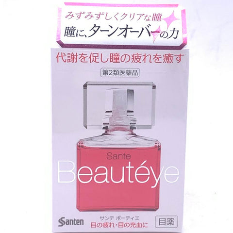 Santen Sante Beauteye Eye Drops 12ml玫瑰亮澤隱形眼鏡眼藥水潤滑液