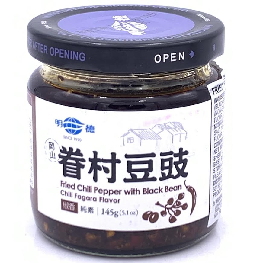 Ming Ten Fried Chili Pepper With Black Bean Chili Fagara Flavor145g眷村豆鼓