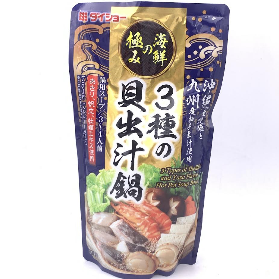 Daisho 3 Types Of Shellfish And Yuzu Flavor Nabe Hot Pot Soup Base 750g3种贝出汁锅柚子