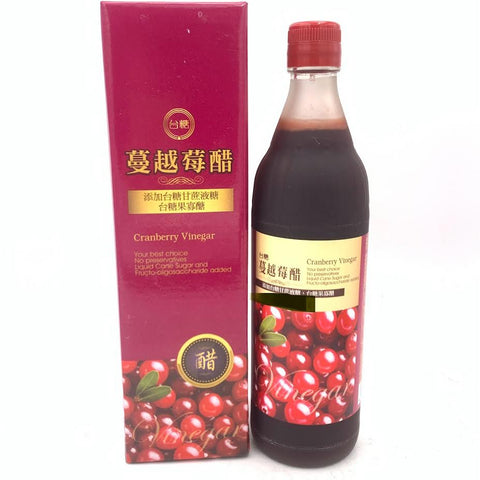 Taitan Cranberry Vinegar 600ml/20.2oz台糖蔓越莓醋