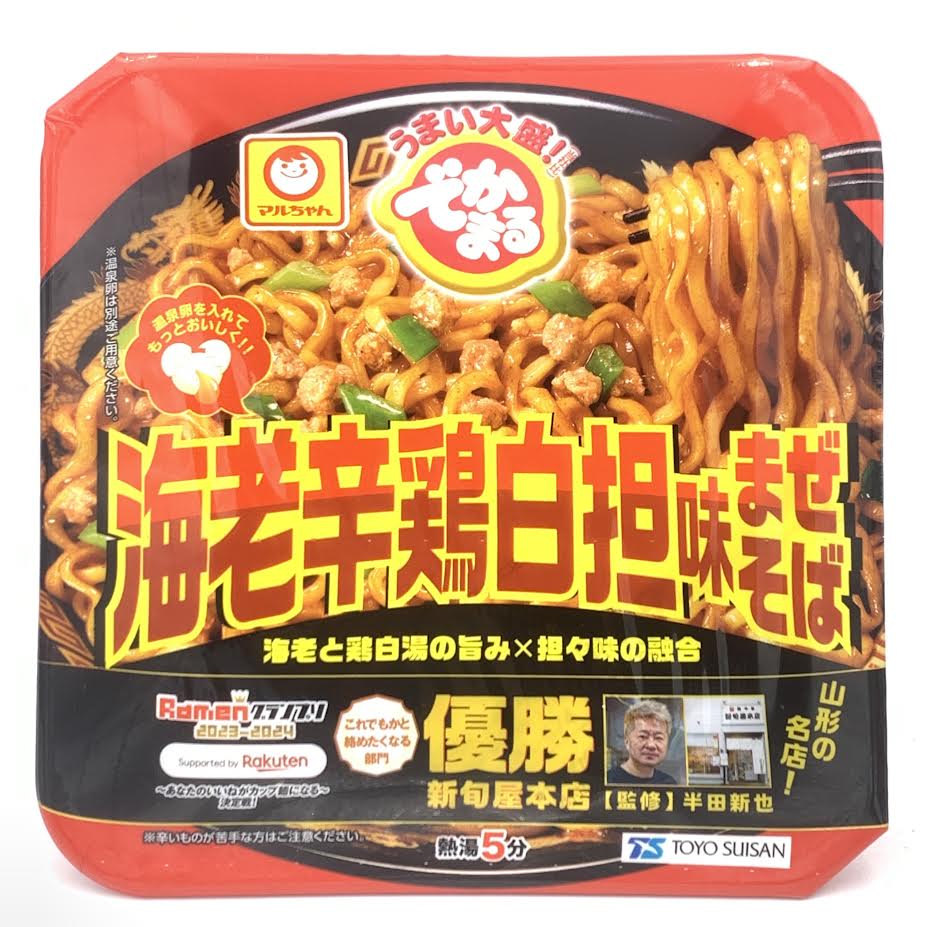 Toyo Suisan Maruchan Dekamaru Shrimp Spicy Chicken White Flavor Mazesoba 150g海老辛雞白担麵