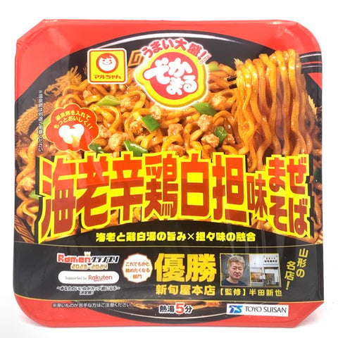Toyo Suisan Maruchan Dekamaru Shrimp Spicy Chicken White Flavor Mazesoba 150g海老辛雞白担麵