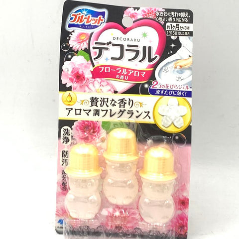 Kobayashi Decoraru Toilet Bowl Cleaner- Floral Aroma7.5g/(3pcs)小林製藥小熊馬桶芳香劑