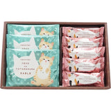 Wakao Neko No Totomakura Cookie & Chocolate 114g/(8pc)貓形餅乾和魚形巧克力脆餅禮盒