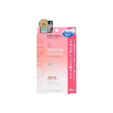 Daiichi Sankyo Minon Amino Moist Skin Mask 22mlx4pcs蜜濃 保濕面膜