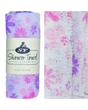 SY Shower Towel Happy Clean Day 1pcs韓國尼龍印花桑拿巾/搓背巾