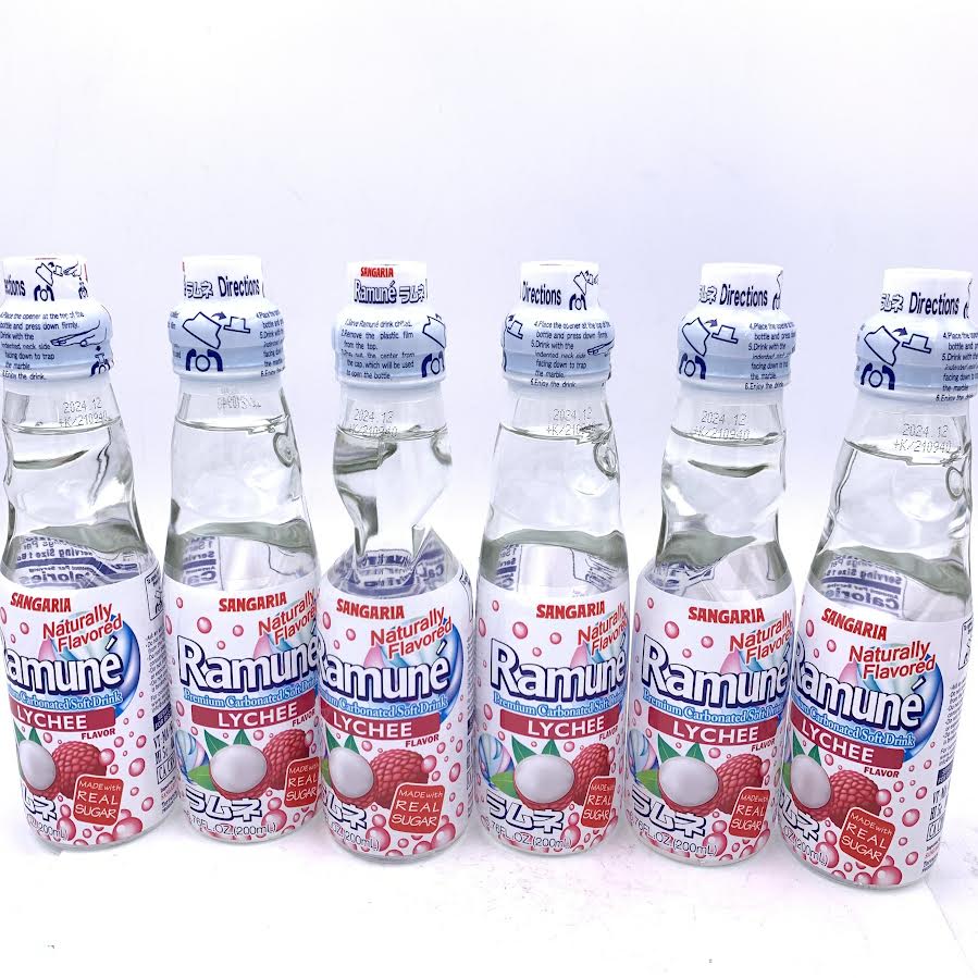Sangaria Ramune - Lychee Flavor 200mlX6bottle