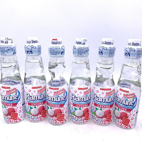 Sangaria Ramune - Lychee Flavor 200mlX6bottle