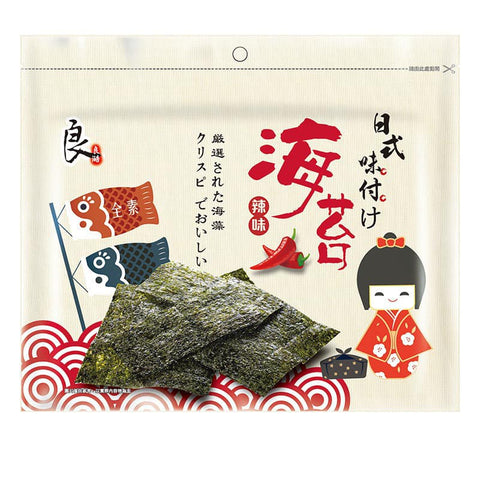 Taiwan Spicy Seaweed 31.2g/(24pcs)良澔嚴選味付辣味海苔