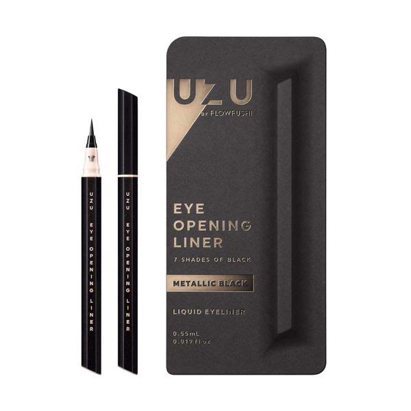 Uzu By Flowfushi Eye Opening Liner 7 Shades Of Black - Metallic Black Liquid Eyeliner