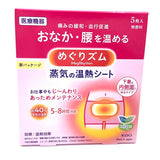 Kao Megrhythm Steam Thermo Patch 5pcs 花王美舒律蒸汽溫熱貼