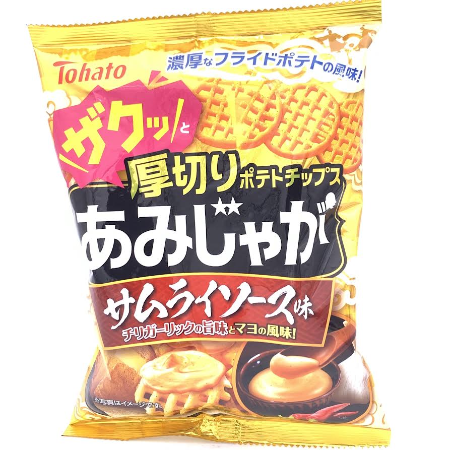Tohato Thick Cut Potatoes Chip - Samurai Sauce Flavor 58g桃哈多厚切薯格武士醬味