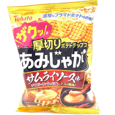 Tohato Thick Cut Potatoes Chip - Samurai Sauce Flavor 58g桃哈多厚切薯格武士醬味
