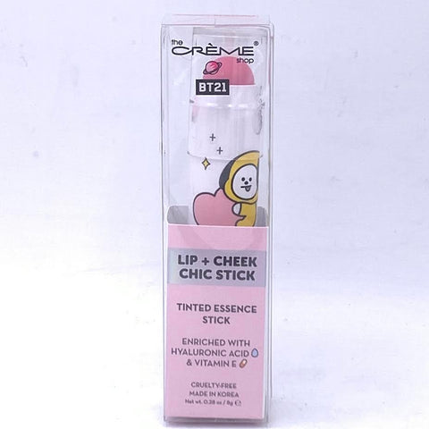 The Creme Shop BT21 Lip+Cheek Chic Stick Tinted Essence Stick - Cherry Blossom 0.28oz/8g