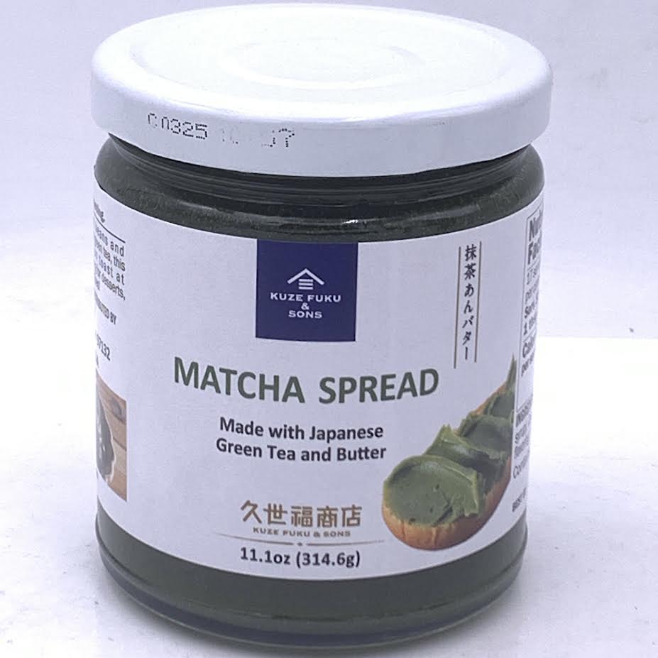 Kuze Fuku & Sons Premium Japanese Spreads - Matcha 11.1oz/(314.6g)抹茶口味麵包抹醬