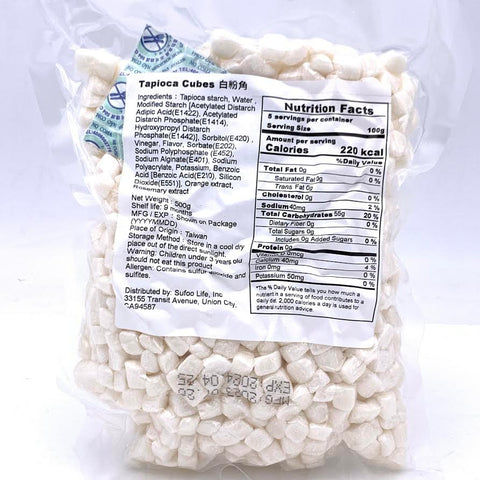 Taiwanese Tapioca Cubes 500g 白粉角