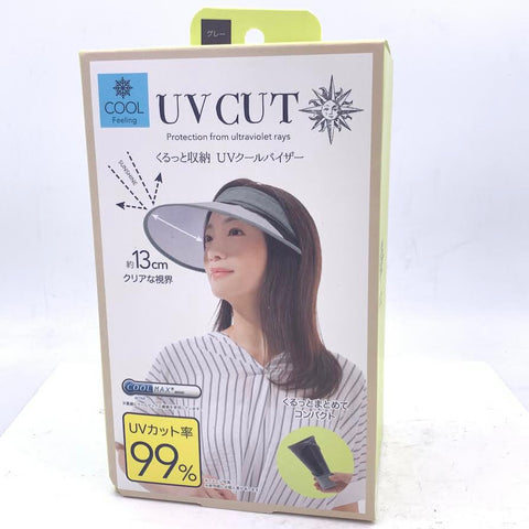 Needs UV Cut Protection From Ultraviolet Rays Hat 13cm (Grey)