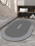 天然矽藻土乳膠軟墊Oval Mat 40cm*60cm