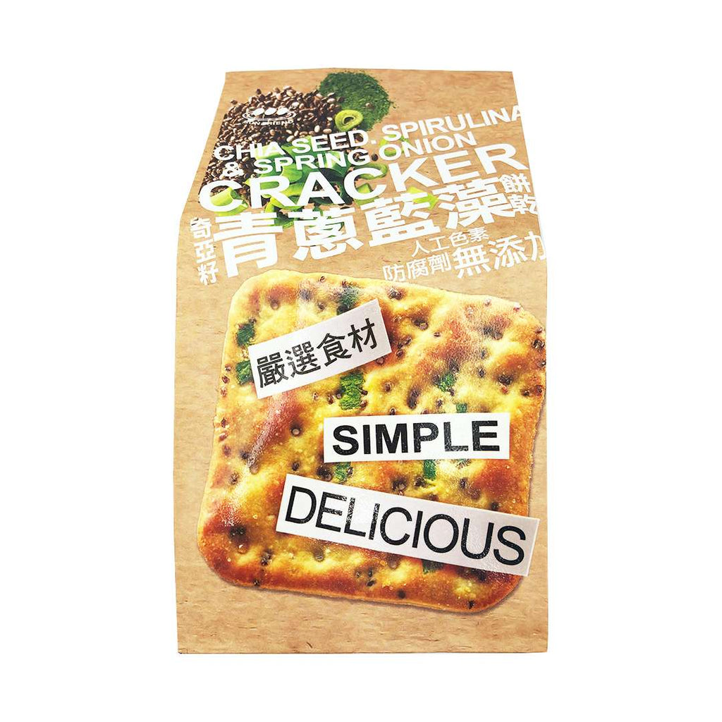 Sun Friend Chia Seed.Spirulina&Spring Onion Cracker 180g