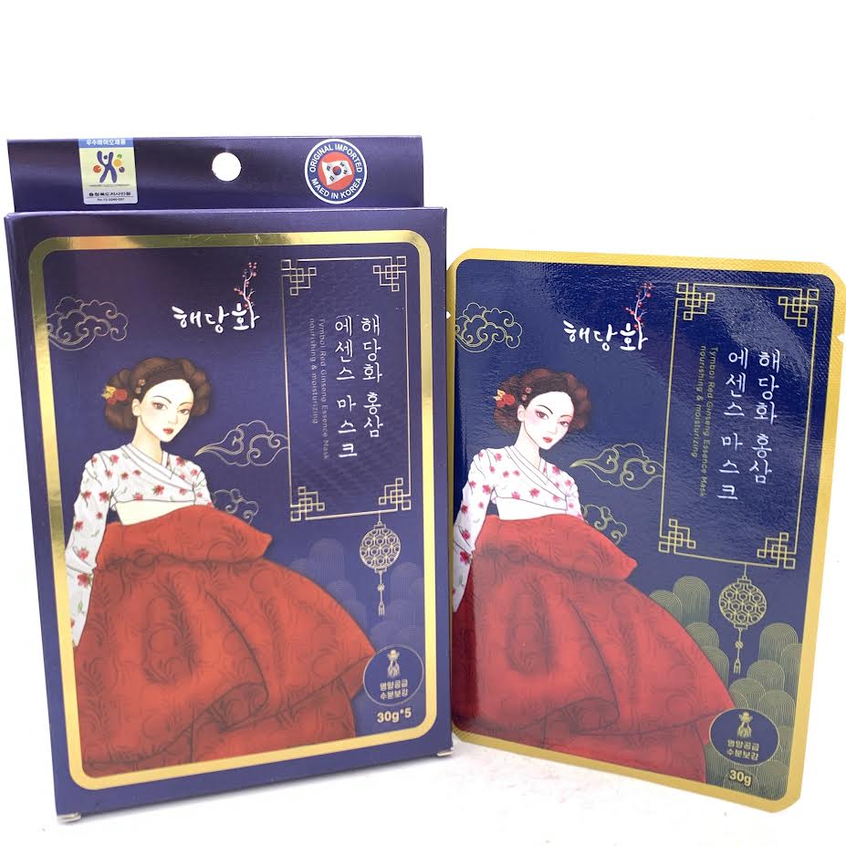 Tymbol Red Ginseng Essence Mask Nourishing & Moisturizing 30gx5pcs