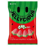 Lotte Korea Jellycious Gummy Fruit Jelly - Watermelon Flavor 56gx2bags