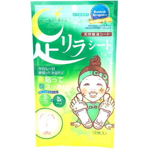 Nakamora Detox Foot Patch - Wormwood 2 Sheet 天然竹树液艾草足贴