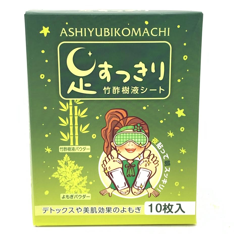 Ashiyubikomachi Foot Detox Patch - Wormwood 10pcs艾草足贴