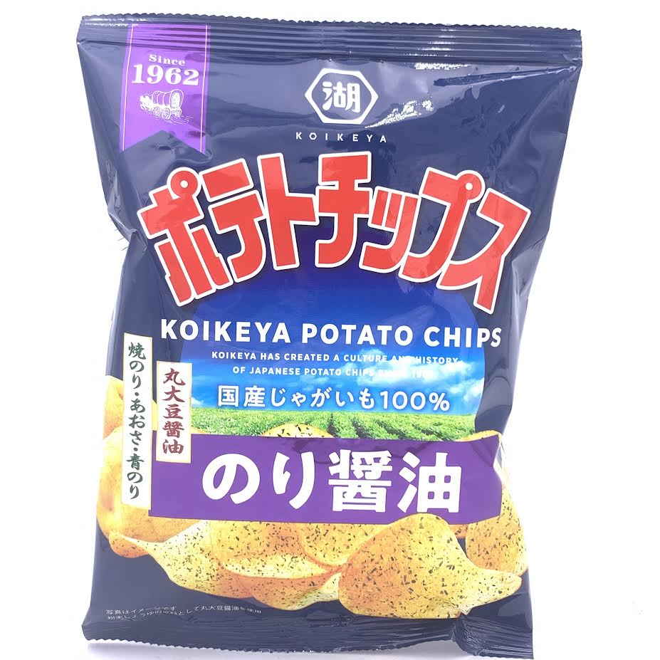 Koikeya Potato Chips - Seaweed & Soy Sauce Flavor 50g海苔醬油口味薯片