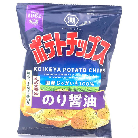 Koikeya Potato Chips - Seaweed & Soy Sauce Flavor 50g海苔醬油口味薯片