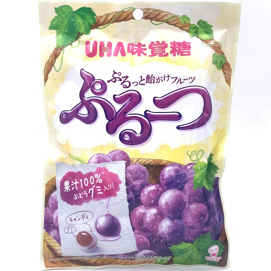 Uha Chewy Grape Flavored Candy 80g