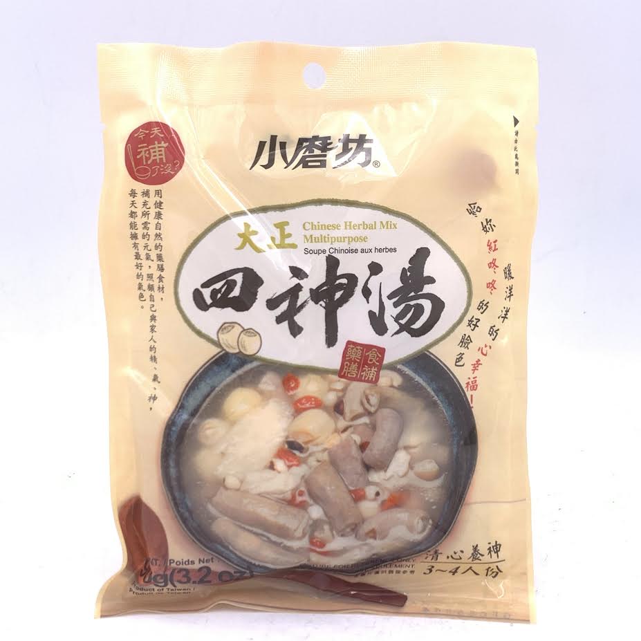 Chinese Herbal Mix Multipurpose Soup Base 90g小磨坊大正四神湯