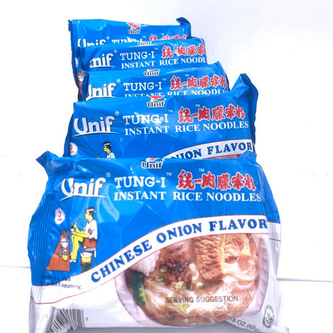 Unif Tung-I Instant Rice Noodles -Chinese Onion Flavor 62gx5bag统一肉燥米粉