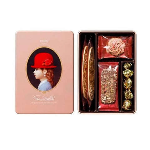 Akai Bohshi Red Hat Elegant Pink Gift Cookies Box 4 Kinds(12pcs)雜錦餅乾甜點禮盒(雅致粉盒)