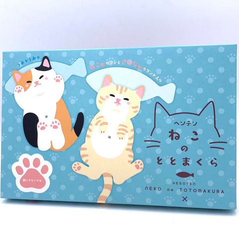 Wakao Neko No Totomakura Cookie & Chocolate 114g/(8pc)貓形餅乾和魚形巧克力脆餅禮盒
