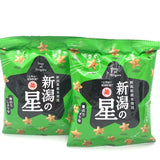 Echigoseika Star of Niigata Rice Sweets Aonori Soy Sauce 40gX2Bags