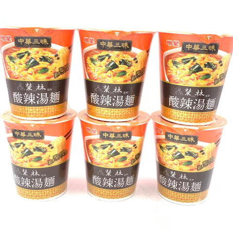 Myojo Chinese Samadhi Eirin Hot & Sour Noodles 64gx6cup明星中華三昧 酸辣湯方便杯麵