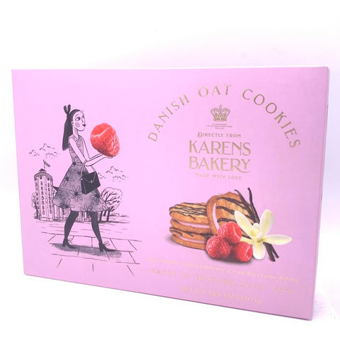 Karen's Bakery Danish Oat Cookies With Raspberry & Vanilla Creme Filling14.8oz/(420g)