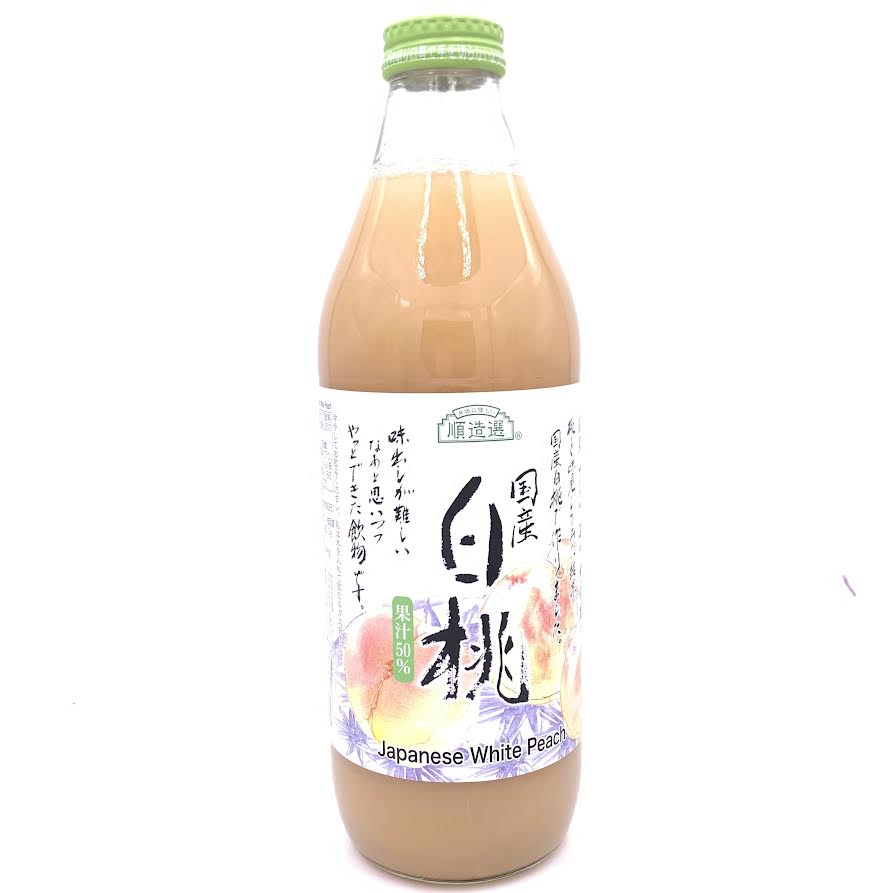 Junzosen Hakuto Contains 50% Peach Juice 33.8fl.oz/(1L)順造選白桃汁